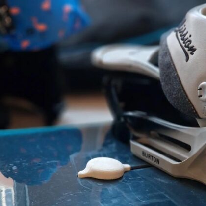 AirTag holder for Burton Channel Snowboard