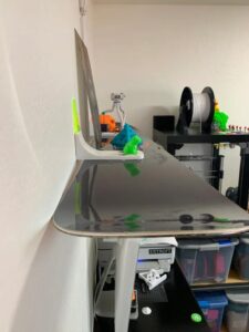 Snowboard Bracket into Shelf